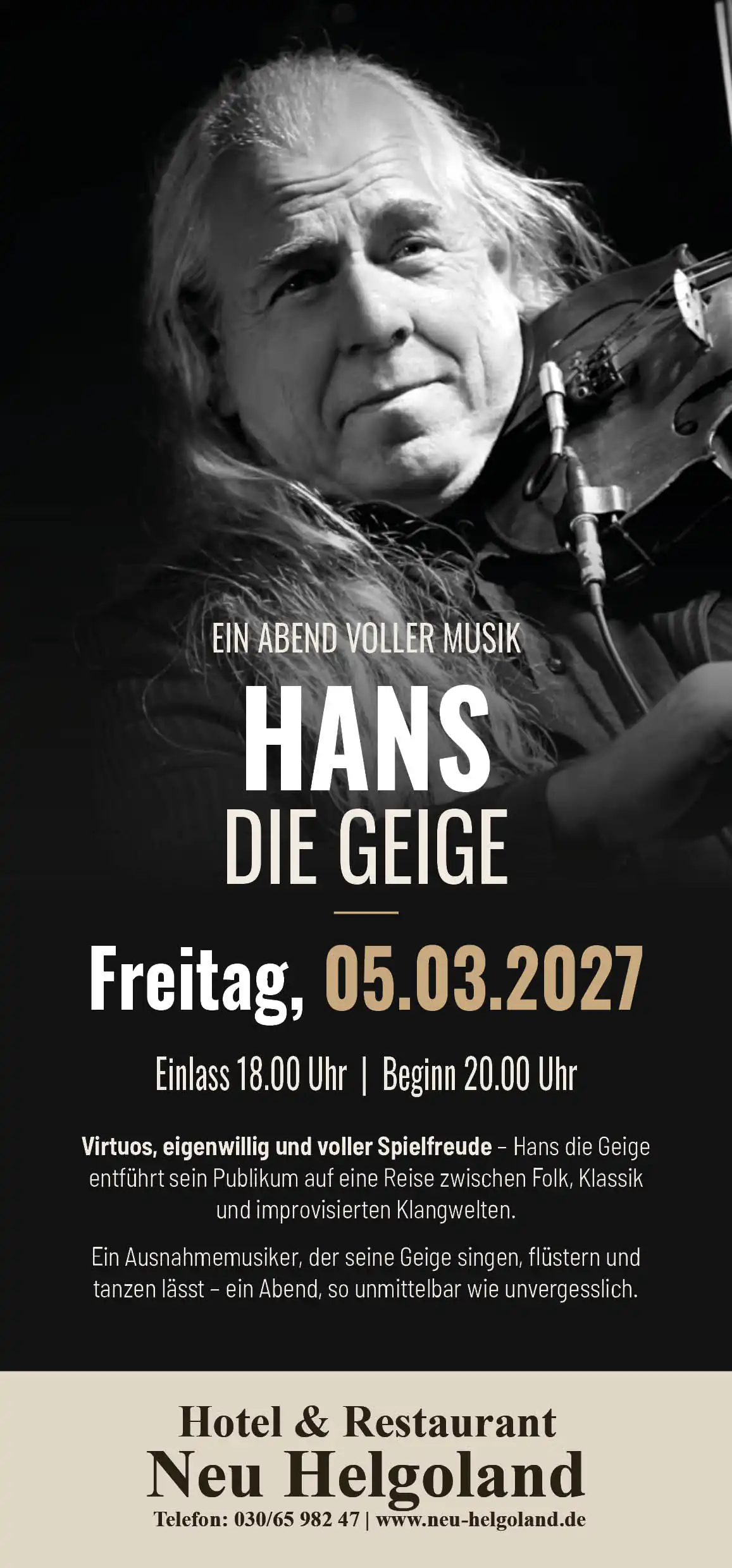 hans die geige 2027