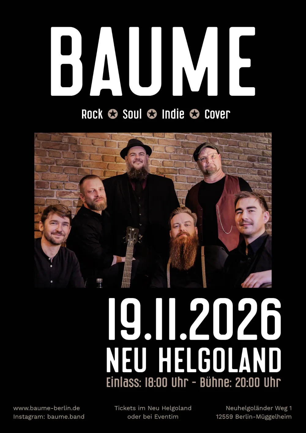 Beitragsbild BAUME – Finest Music Live